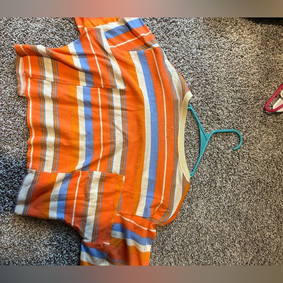 BDG cropped striped shirt, quarter length sleeve size small! - Picture 2 of 2